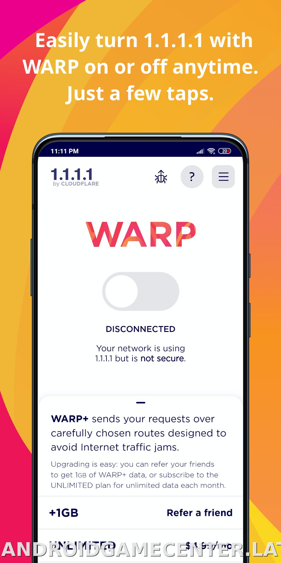 1.1.1.1 + WARP скриншот 1